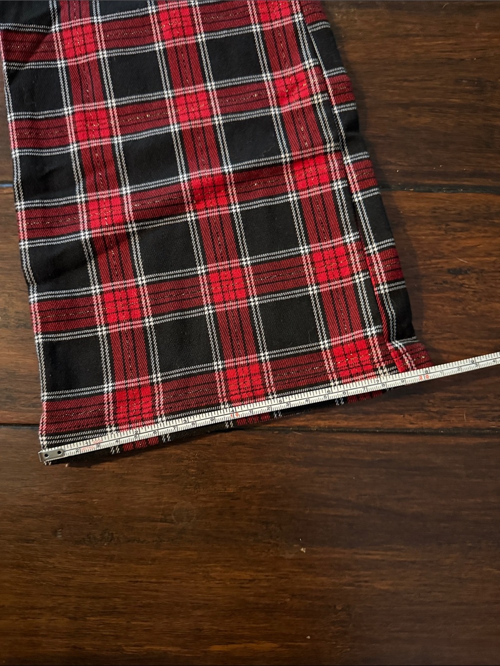 Tommy Jeans Tommy Hilfiger Y2K vintage retro red/black tartan plaid pants size 5 - Picture 4 of 15